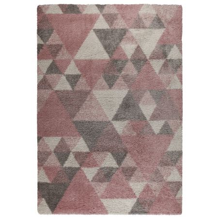 Tapis Design Géométrique Rose Dakari Nuru Tapis Design Géométrique Rose Dakari Nuru
