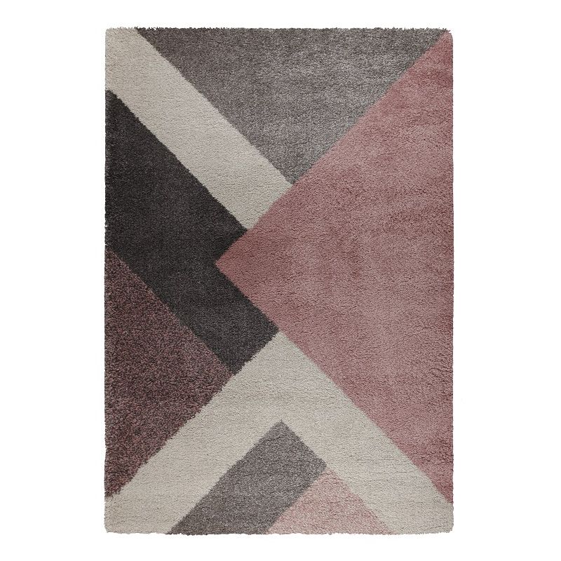 Tapis Design Géométrique Rose Dakari Zula