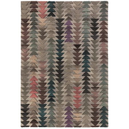 Tapis pure laine motifs Géométrique Moda multicolore Archer 