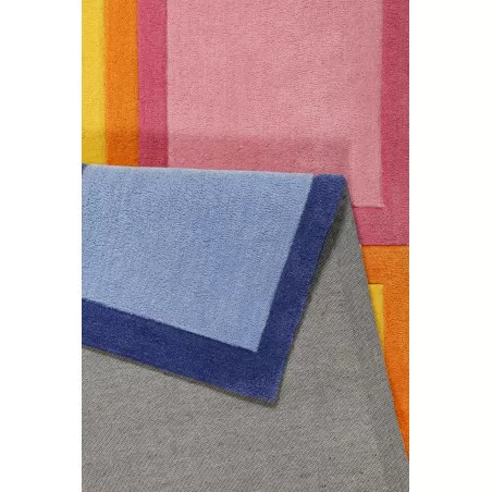 Tapis enfant multicolore motifs carreaux Domino Day Tapis enfant multicolore motifs carreaux Domino Day
