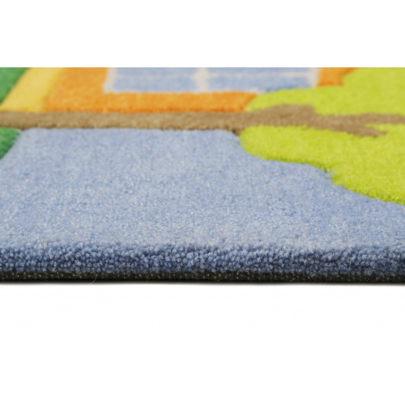 Tapis de chambre d'enfant en polyester maison enchantée