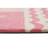Tapis motif tropiques flamant rose en polyester