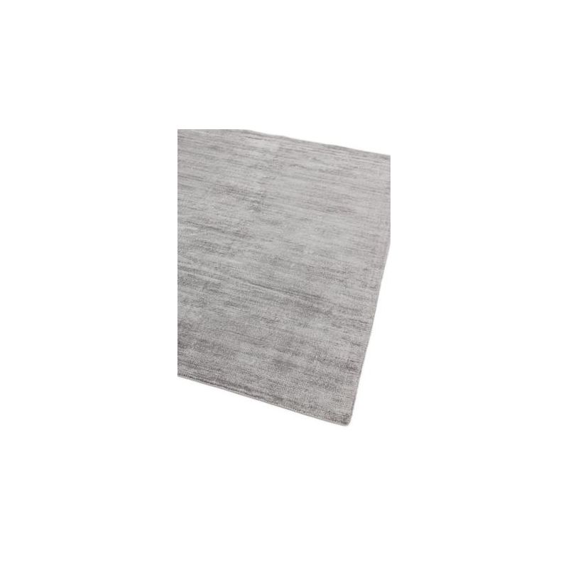 Tapis de salon haut de gamme en viscose tissé main Elizabeth Silver