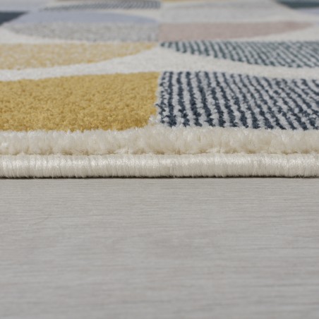 Tapis géométrique en fibre synthétique Tapis géométrique en fibre synthétique