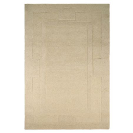 Tapis laine fait main avec relief Apollo Ivoire Tapis laine fait main avec relief Apollo Ivoire