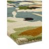 Tapis fleuri pure laine tuftée main Jardin des Fleurs vert multi