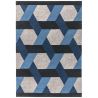 Tapis de salon  contemporain haut de gamme Chatelet bleu