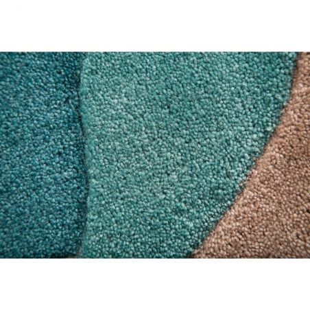 Tapis de salon polyester Design Bleu Canard Infinite Tapis de salon polyester Design Bleu Canard Infinite