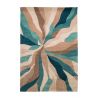 Tapis de salon polyester Design Bleu Canard Infinite Tapis de salon polyester Design Bleu Canard Infinite