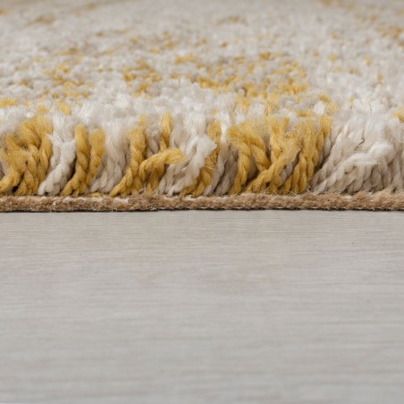 Tapis Design Géométrique ocre Dakari reza ombre Tapis Design Géométrique ocre Dakari reza ombre
