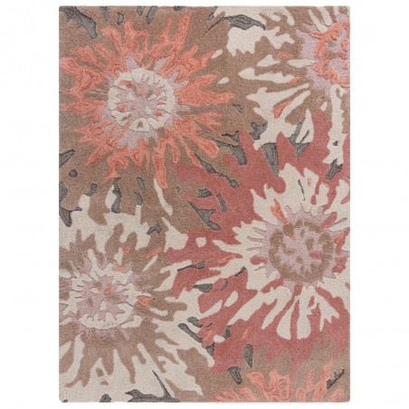 Tapis Design Zest soft floral orange Tapis Design Zest soft floral orange