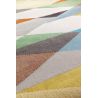 Tapis moderne Fulu polyester dessin losanges multicolore Tapis moderne Fulu polyester dessin losanges multicolore