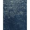 Tapis de salon classique pure laine Uranus bleu dessin fleurs ton sur ton Tapis de salon classique pure laine Uranus bleu dessin fleurs ton sur ton
