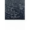 Tapis de salon classique pure laine Uranus bleu dessin fleurs ton sur ton Tapis de salon classique pure laine Uranus bleu dessin fleurs ton sur ton