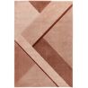 Tapis de salon Ginan dessins géométriques moderne dégradé de rose pastel Tapis de salon Ginan dessins géométriques moderne dégradé de rose pastel