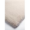 Tapis moderne Alcyone en laine et polyester doux chiné écru et beige