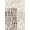 Tapis moderne Alcyone en laine et polyester doux chiné écru et beige