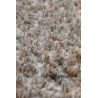 Tapis moderne Alcyone en laine et polyester doux chiné gris souris et beige