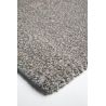 Tapis moderne Alcyone en laine et polyester doux chiné gris et blanc