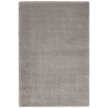 Tapis moderne Alcyone en laine et polyester doux chiné gris et blanc
