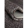 Tapis moderne Alcyone en laine et polyester doux chiné gris anthracite et marron