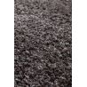 Tapis moderne Alcyone en laine et polyester doux chiné gris anthracite et marron
