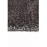 Tapis moderne Alcyone en laine et polyester doux chiné gris anthracite et marron