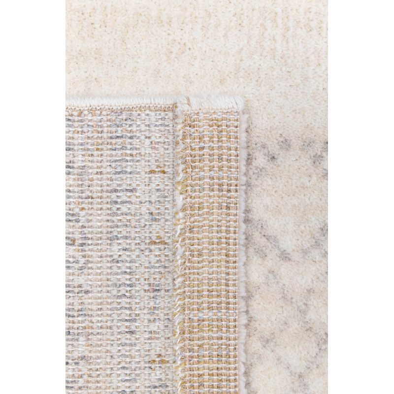 Tapis de salon Jupiter motifs fondus beige en laine et polyester