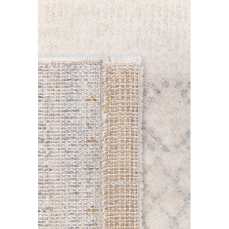 Tapis de salon Jupiter motifs fondus beige en laine et polyester Tapis de salon Jupiter motifs fondus beige en laine et polyester