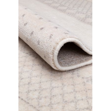Tapis de salon Jupiter motifs fondus beige en laine et polyester Tapis de salon Jupiter motifs fondus beige en laine et polyester