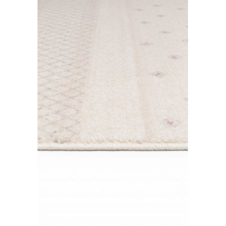 Tapis de salon Jupiter motifs fondus beige en laine et polyester