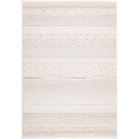 Tapis de salon Jupiter motifs fondus beige en laine et polyester Tapis de salon Jupiter motifs fondus beige en laine et polyester
