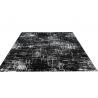 Tapis de salon moderne Vega polyester motif tissu noir et blanc Tapis de salon moderne Vega polyester motif tissu noir et blanc