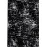Tapis de salon moderne Vega polyester motif tissu noir et blanc Tapis de salon moderne Vega polyester motif tissu noir et blanc
