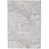 Tapis de salon contemporain Naos points noir sur fond blanc en polyester Tapis de salon contemporain Naos points noir sur fond blanc en polyester