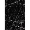 Tapis de salon design Tiaki décor marbre noir et blanc Tapis de salon design Tiaki décor marbre noir et blanc