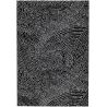 Tapis de salon contemporain Naos points blanc fond noir en polyester Tapis de salon contemporain Naos points blanc fond noir en polyester