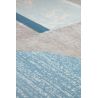 Tapis de salon motif Art Déco Dalim bleu en camaieu et gris Tapis de salon motif Art Déco Dalim bleu en camaieu et gris