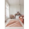 Tapis de salon Ginan dessins géométriques moderne dégradé de rose pastel Tapis de salon Ginan dessins géométriques moderne dégradé de rose pastel