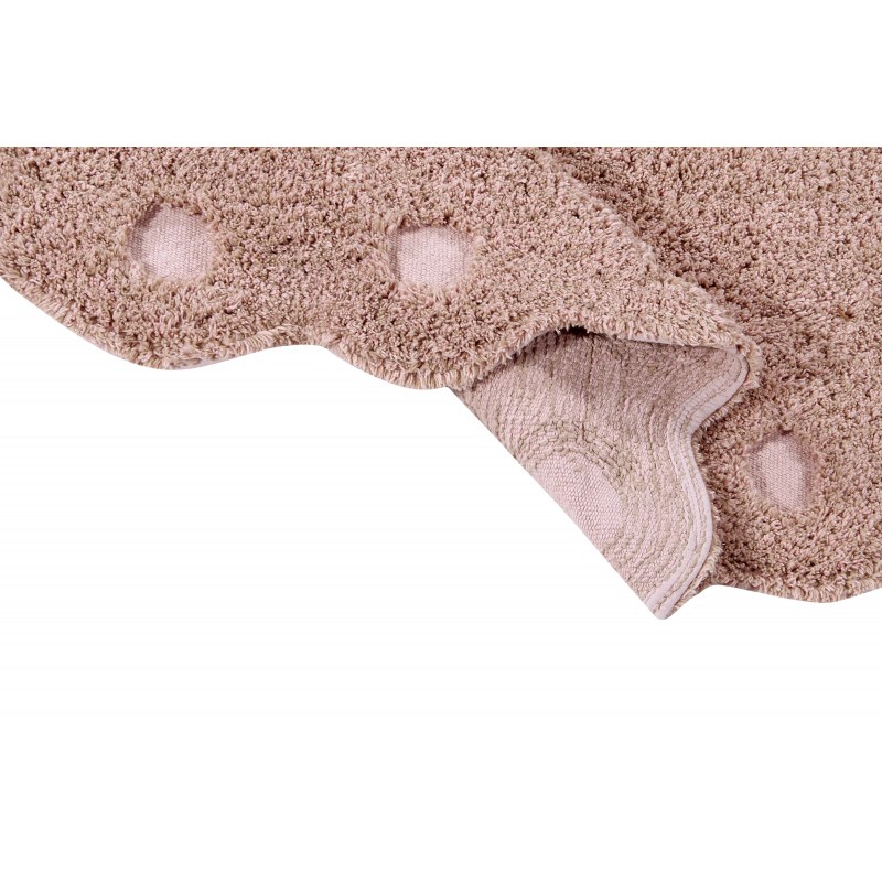 Tapis pine cone rose