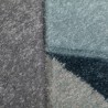 Tapis Aurora bleu design géométrique Tapis Aurora bleu design géométrique