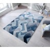 Tapis motifs géométrique nuance de bleu Tapis motifs géométrique nuance de bleu