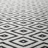 Malmlo noir tapis en coton recyclé noir et blanc flair rugs Malmlo noir tapis en coton recyclé noir et blanc flair rugs