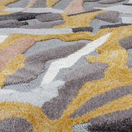 tapis design zest bark texture ocre par flair rugs tapis design zest bark texture ocre par flair rugs