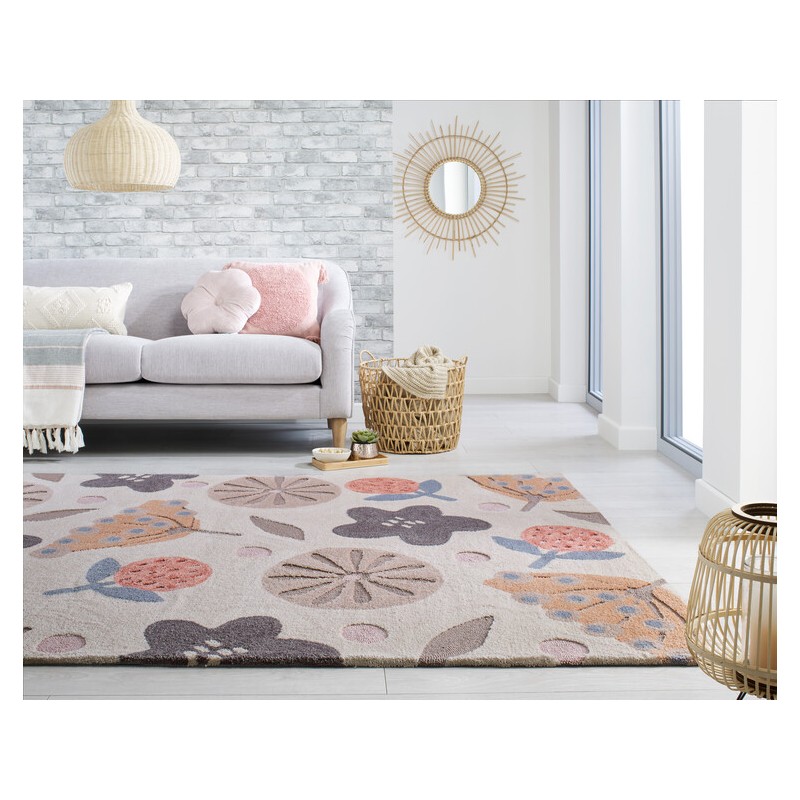 tapis de salon zest scandi argile par Flair Rugs