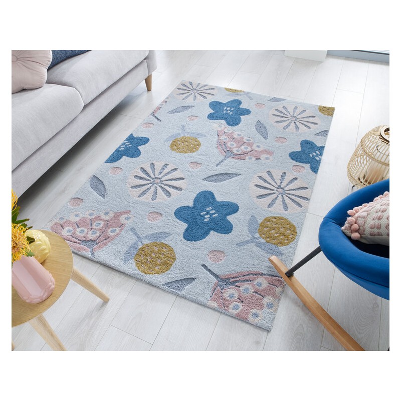 tapis de salon zest scandi gris / multi par Flair Rugs
