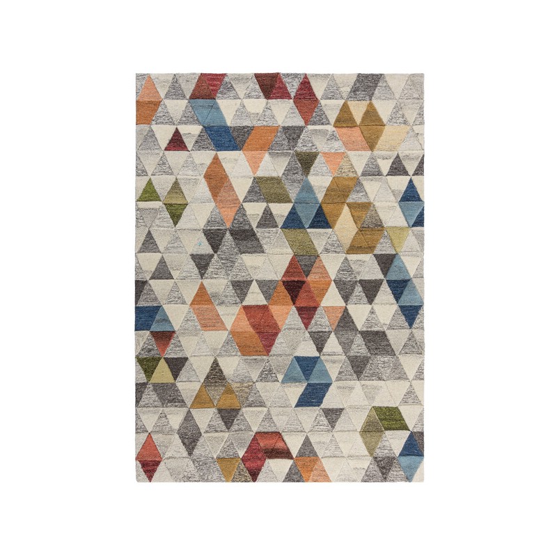 Tapis pure laine Géométrique Moda multicolore Amari - FLAIR RUGS