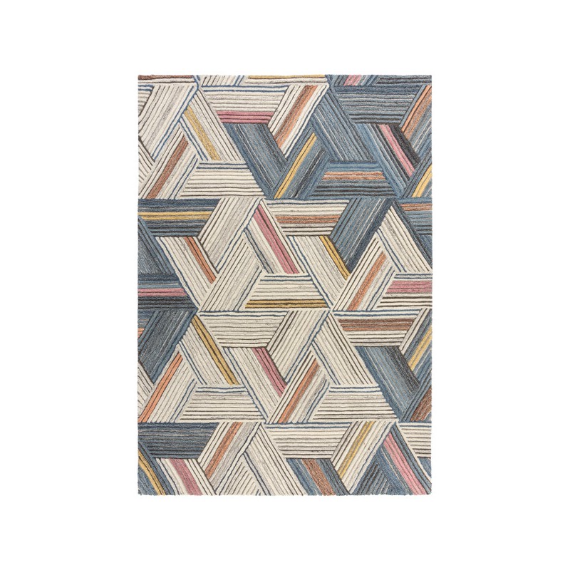 Tapis pure laine motifs Géométrique Moda multicolore Ortiz