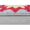Tapis pour enfant fond gris et fusée bleu Tapis pour enfant fond gris et fusée bleu
