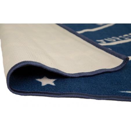 Tapis pour enfant planètes à fond bleu par flair rugs Tapis pour enfant planètes à fond bleu par flair rugs